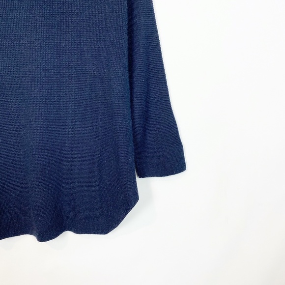 OAK + FORT Navy  Oversized Wool Blend Pullover XS - Picture 3 of 7